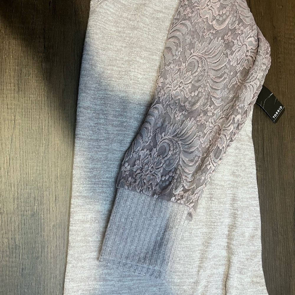 Torrid Purple Crew Neck Sweater Soft Cozy Knit